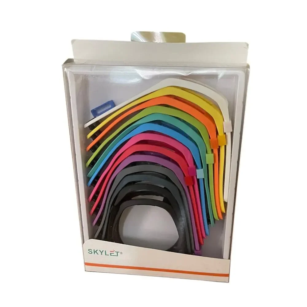 Skylet Pack of 13 Fitbit Replacement Wrist Bands Rainbow Assorted New